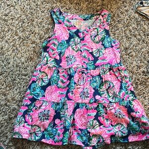 Like new Lily Pulitzer size xs (2-3) Floral Sleeveless Dress